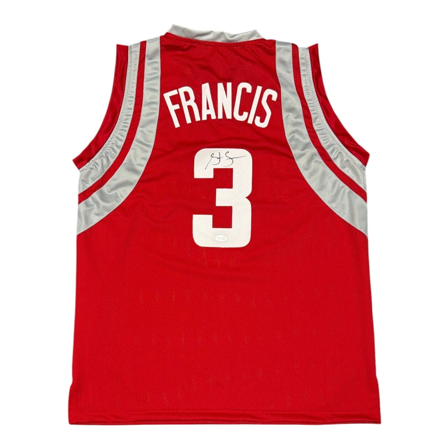 Steve Francis Signed Autographed Houston Rockets Custom Jersey JSA Witness COA0