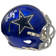 Brandon Aubrey Signed Dallas Cowboys Flash Mini Helmet Beckett Witness BAS COA0