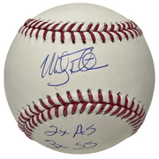 Mickey Tettleton Signed ROMLB Baseball w/ 2 AS + 3 SS Beckett Witness BAS COA0