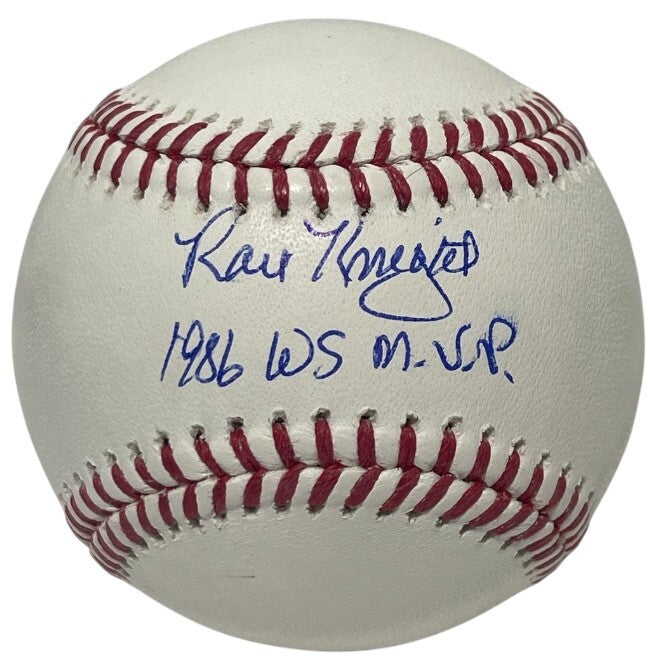 Ray Knight Signed ROMLB Baseball w/ 1986 WS MVP Beckett Witness BAS COA NY Mets0