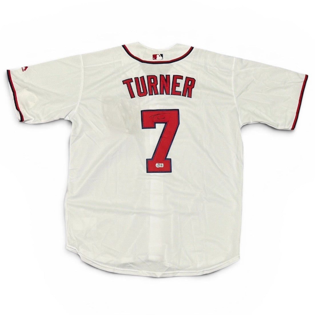 Trea Turner Signed Washington Nationals Custom Replica Jersey BAS COA0
