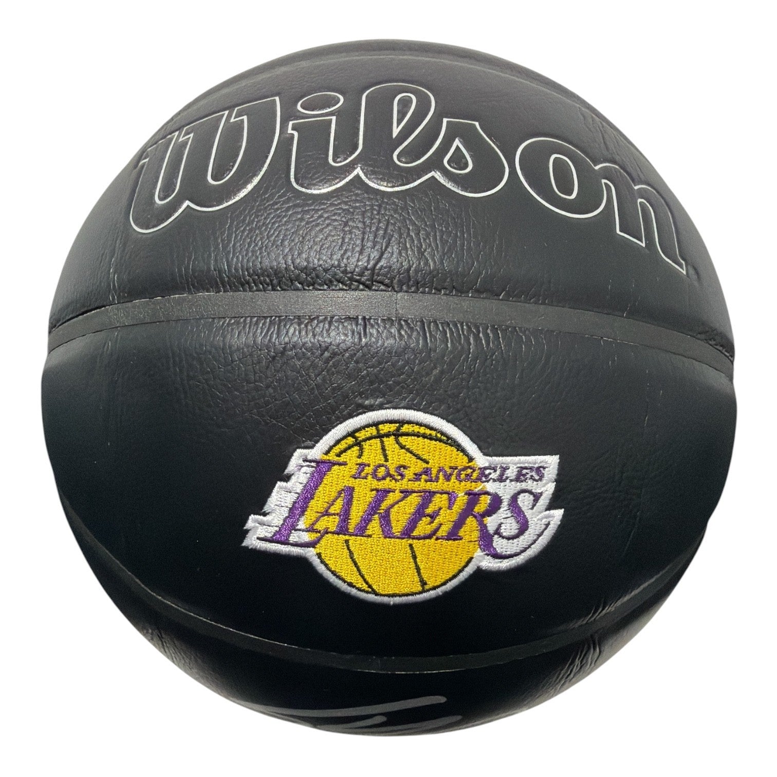 Shaquille O'Neal Signed Black Lakers Wilson Premiere NBA Basketball JSA Wit. COA2