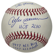 Andre Dawson Signed Rawlings ROMLB Baseball w/ 4 Ins Stat Beckett Wit BAS COA0