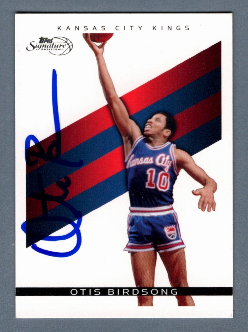 Otis Birdsong Signed 2009-10 Topps Signature TS-OB #/2325 LSCM COA Kings0
