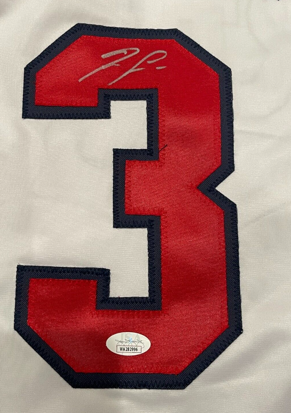 Ronald Acuna Jr. Signed Atlanta Braves Custom Jersey JSA Witness COA1