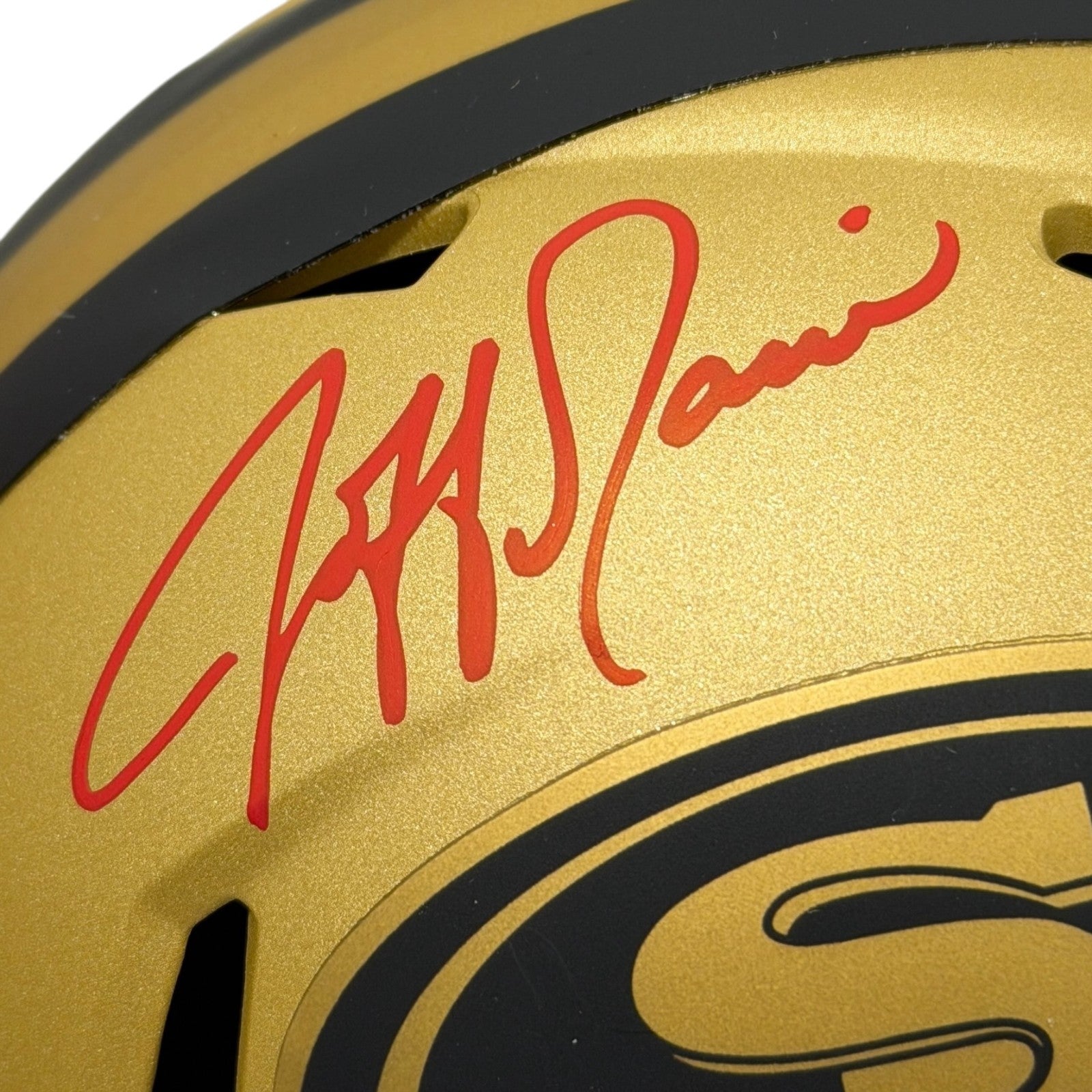 Jeff Garcia Signed San Francisco 49ers Rave Mini Helmet JSA Witness COA1