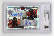 Mike Vick & Roddy White 2024 Hits Memorabilia BOOM Silver Signed BGS BAS Auto0