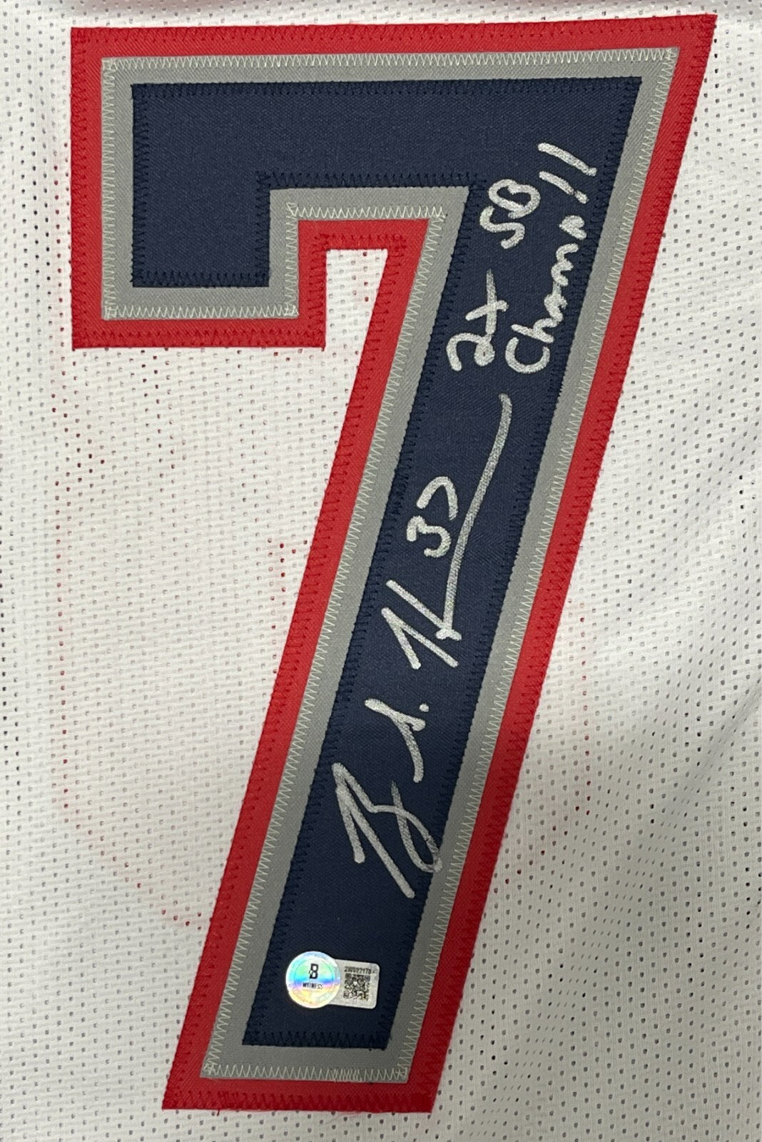 Rodney Harrison Signed NE Patriots Custom Jersey w/ 2 SB Champ Beckett W BAS COA1