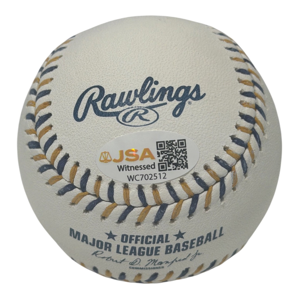Andrew Fischer Signed Brewers Logo Baseball w/ Brew Crew JSA Witness COA1
