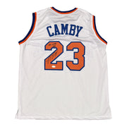 Marcus Camby Signed New York Knicks Custom Jersey w/ The Camby Man JSA Wit COA0