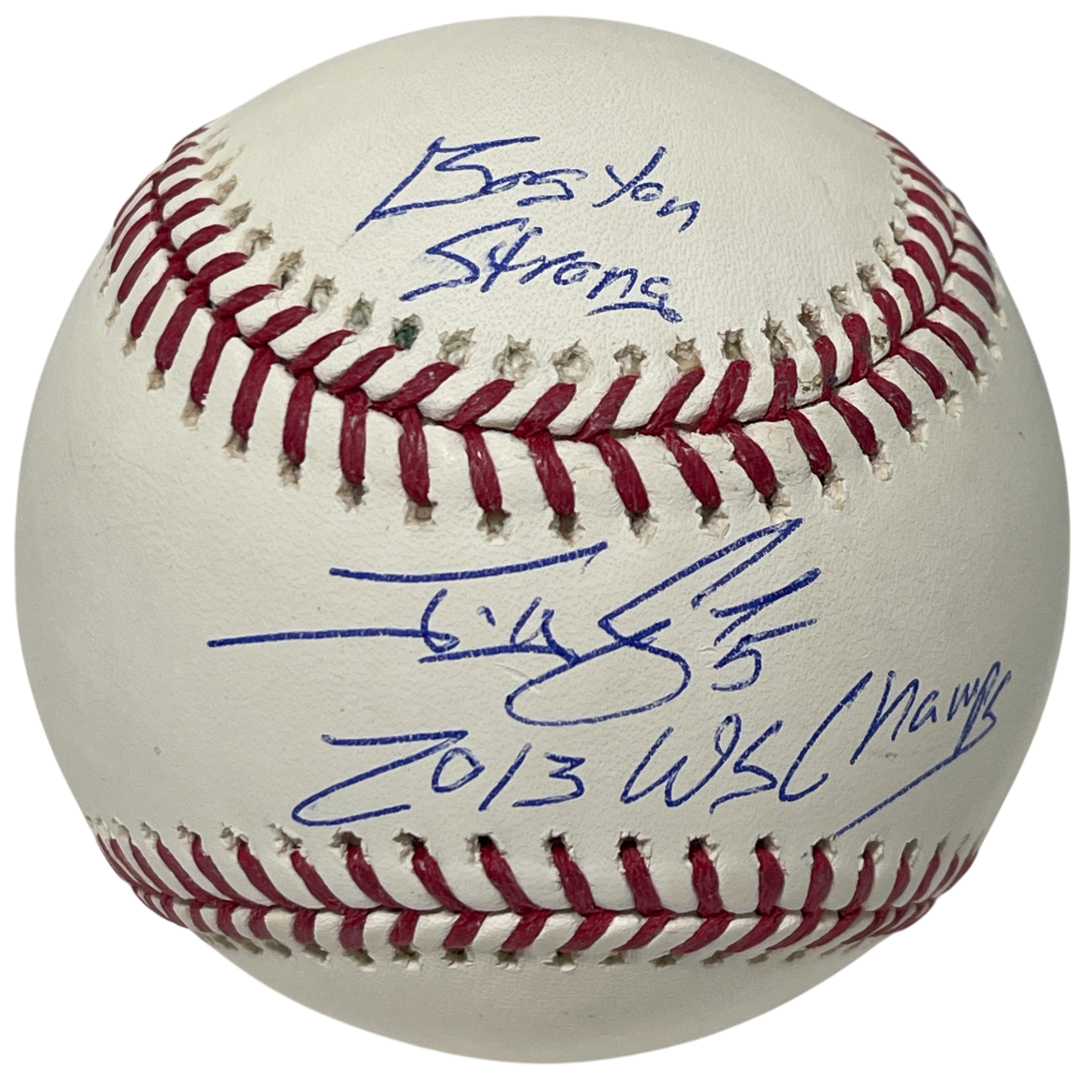 Jonny Gomes Signed ROMLB Baseball w/ 2 Ins Beckett Witness BAS COA0