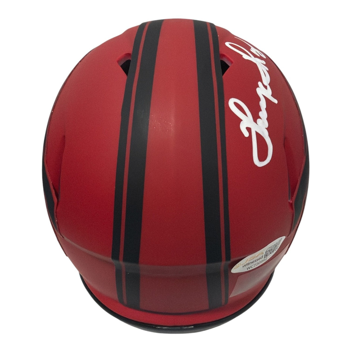 Thurman Thomas Signed Autographed Buffalo Bills Rave Mini Helmet JSA Witness COA2