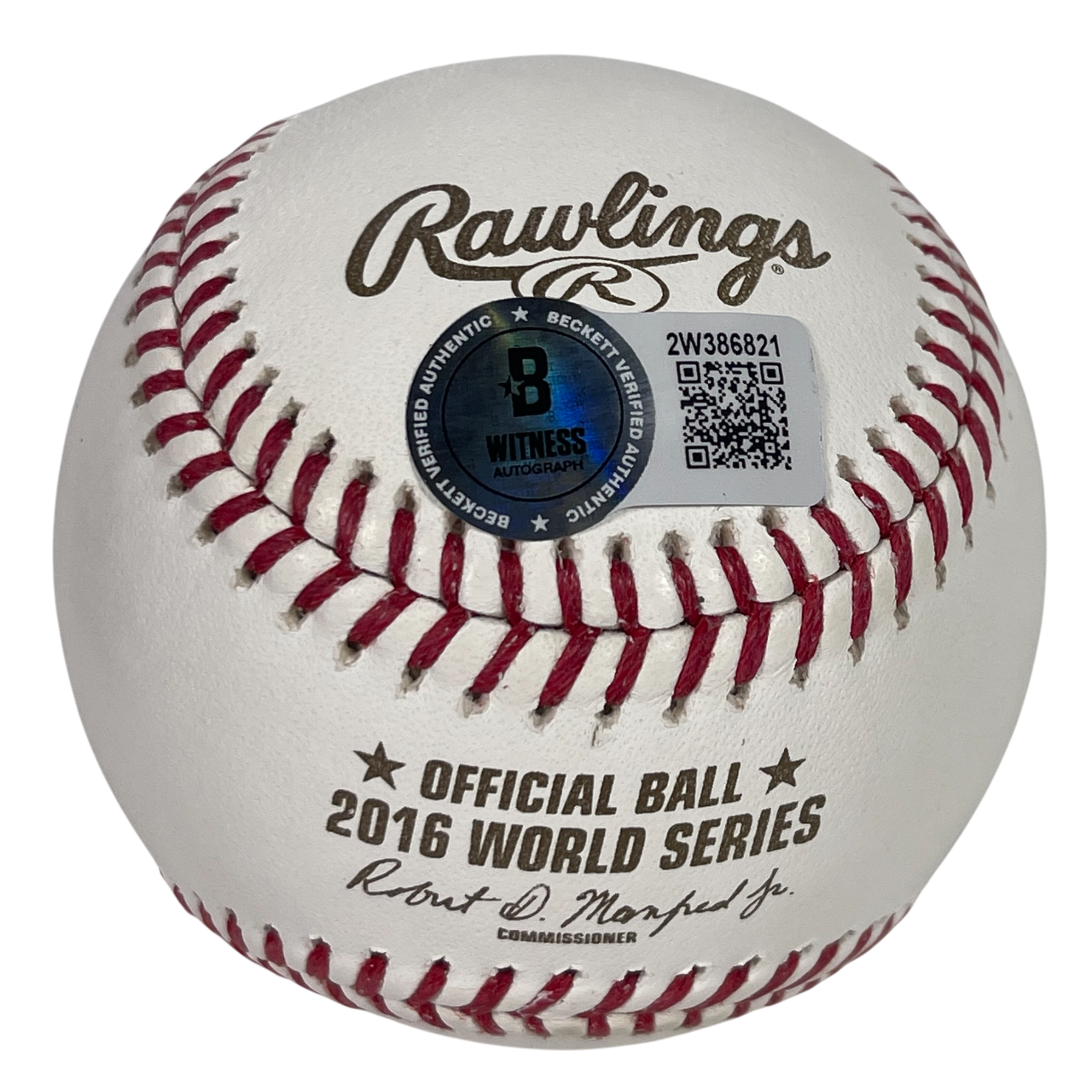 Ben Zobrist Signed Auto 2016 World Series Baseball w 2016 WS MVP Beckett BAS COA1