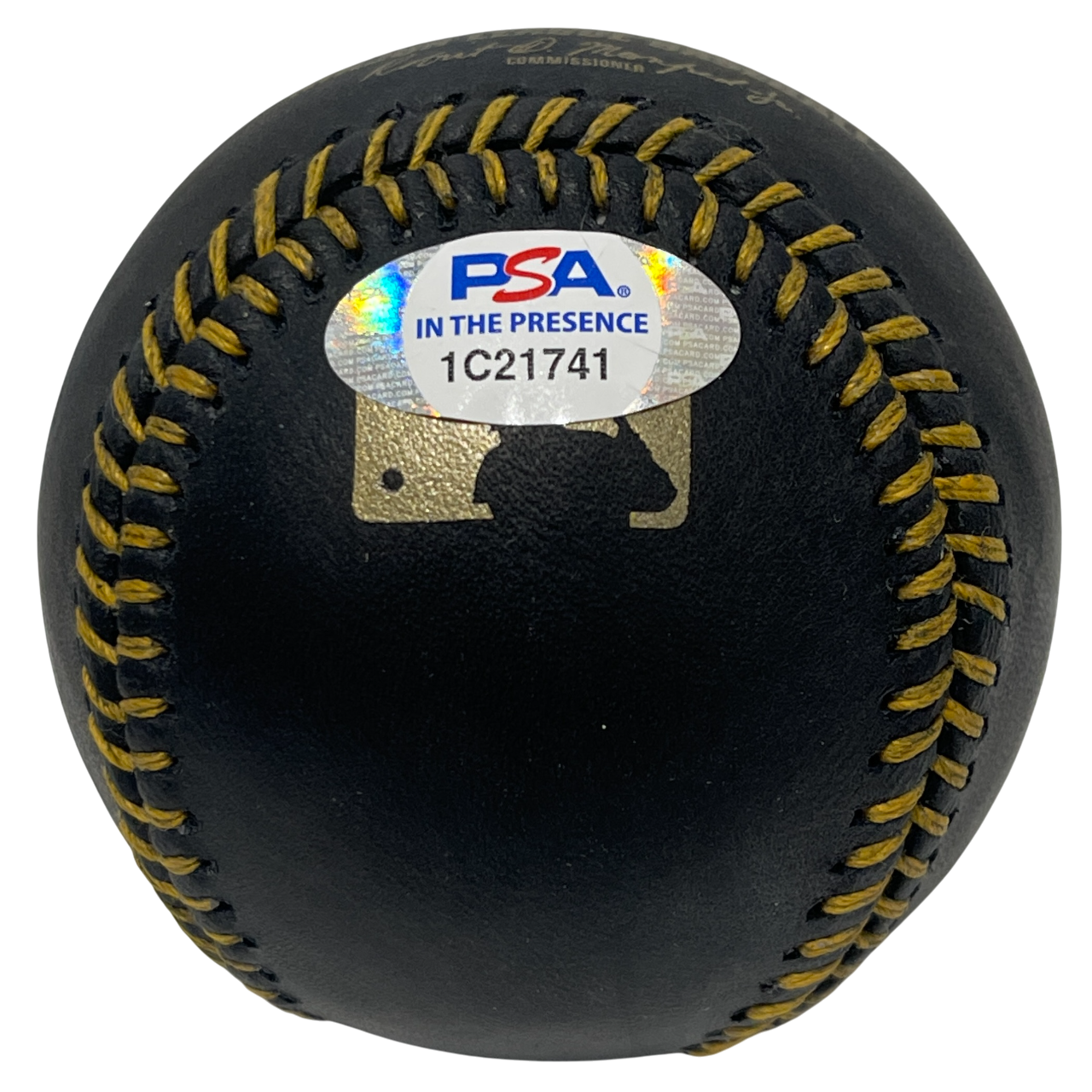 Charlie Ward Signed Black Rawlings ROMLB Baseball w/ 3 Ins PSA ITP COA2