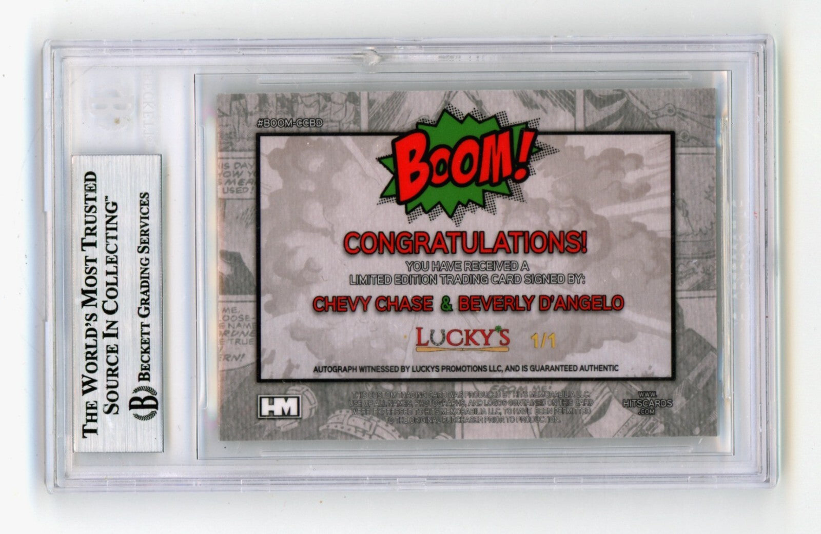 Chevy Chase Beverly D'Angelo 2024 Hits Mem BOOM Super 1/1 Signed BGS BAS Auto1