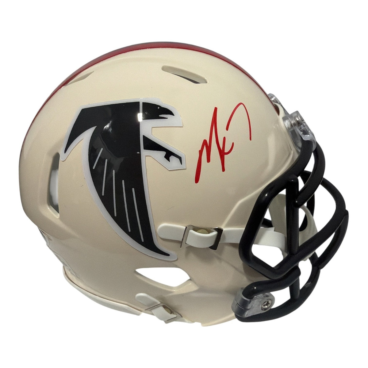 Michael Vick Signed Atlanta Falcons Retro Mini Helmet JSA Witness COA0