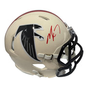 Michael Vick Signed Atlanta Falcons Retro Mini Helmet JSA Witness COA0