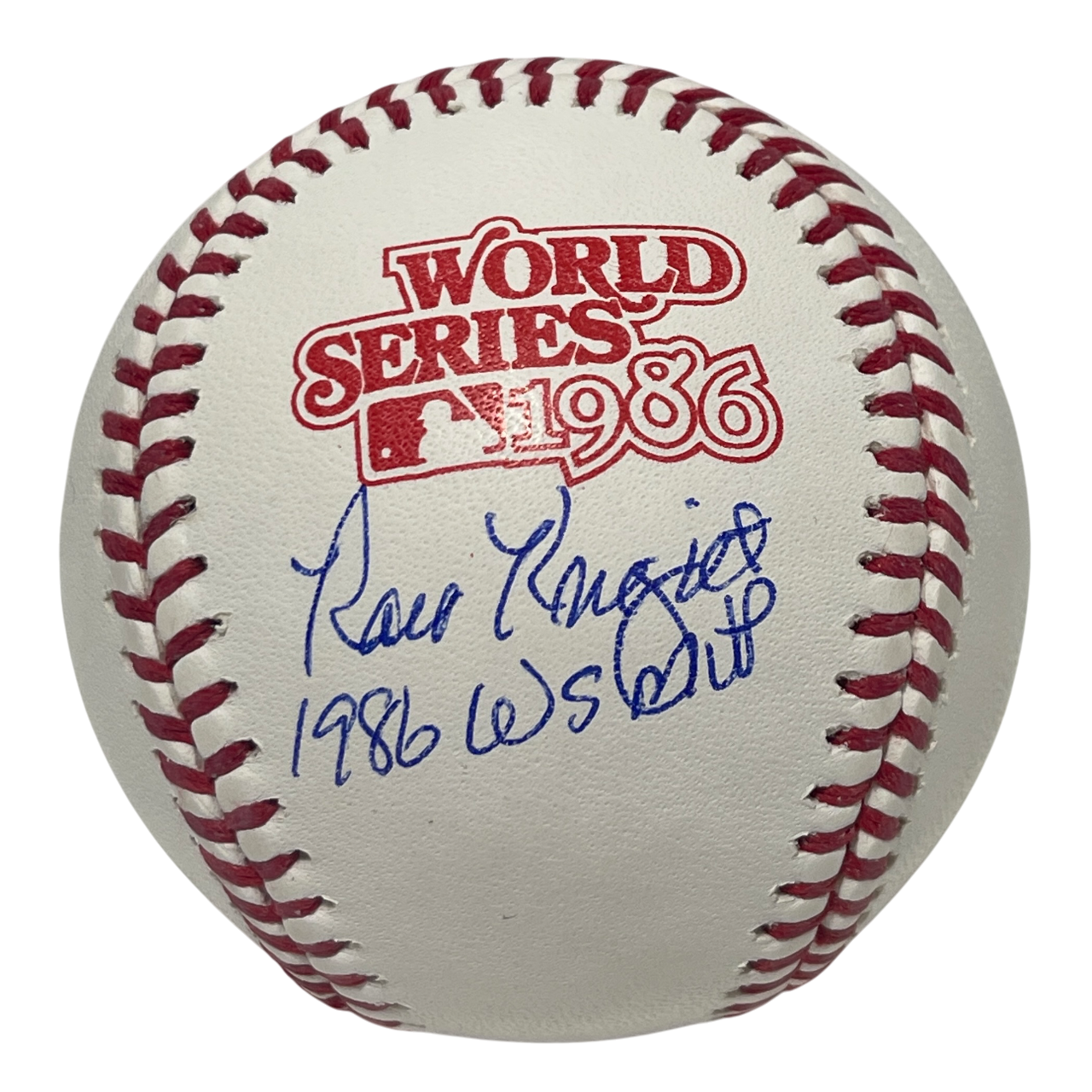 Ray Knight Signed Auto 1986 World Series Baseball w/ 1986 WS MVP Beckett BAS COA0
