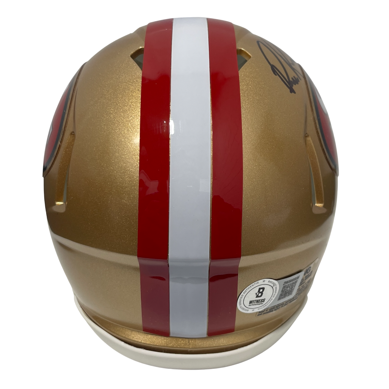 Bill Romanowski Signed San Francisco 49ers TB Mini Helmet Beckett Wit BAS COA2