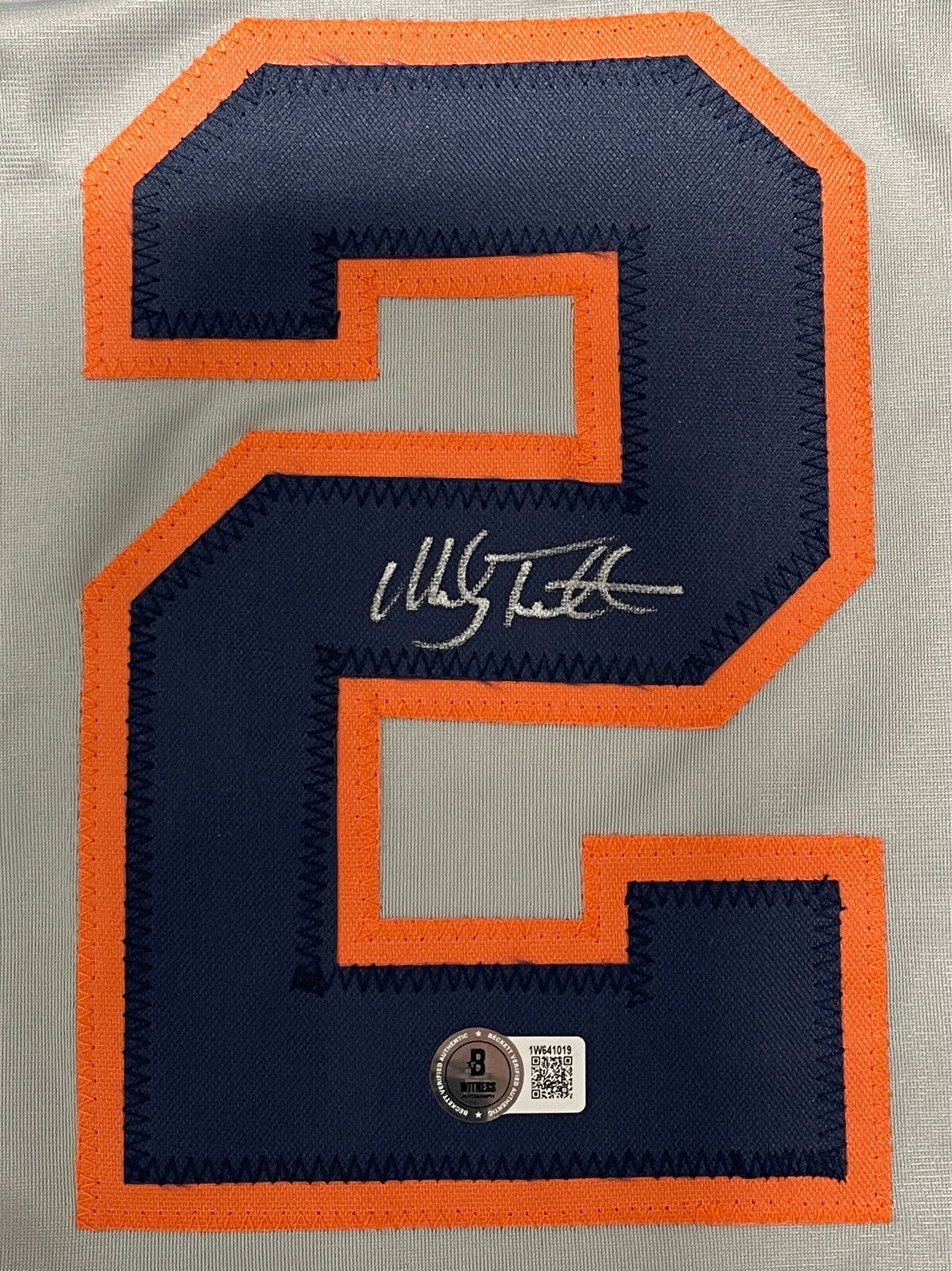 Mickey Tettleton Signed Detroit Tigers Custom Jersey Beckett Witness BAS COA1