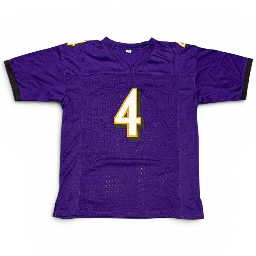 Zay Flowers Signed Baltimore Ravens Custom Jersey Beckett Witness BAS COA2