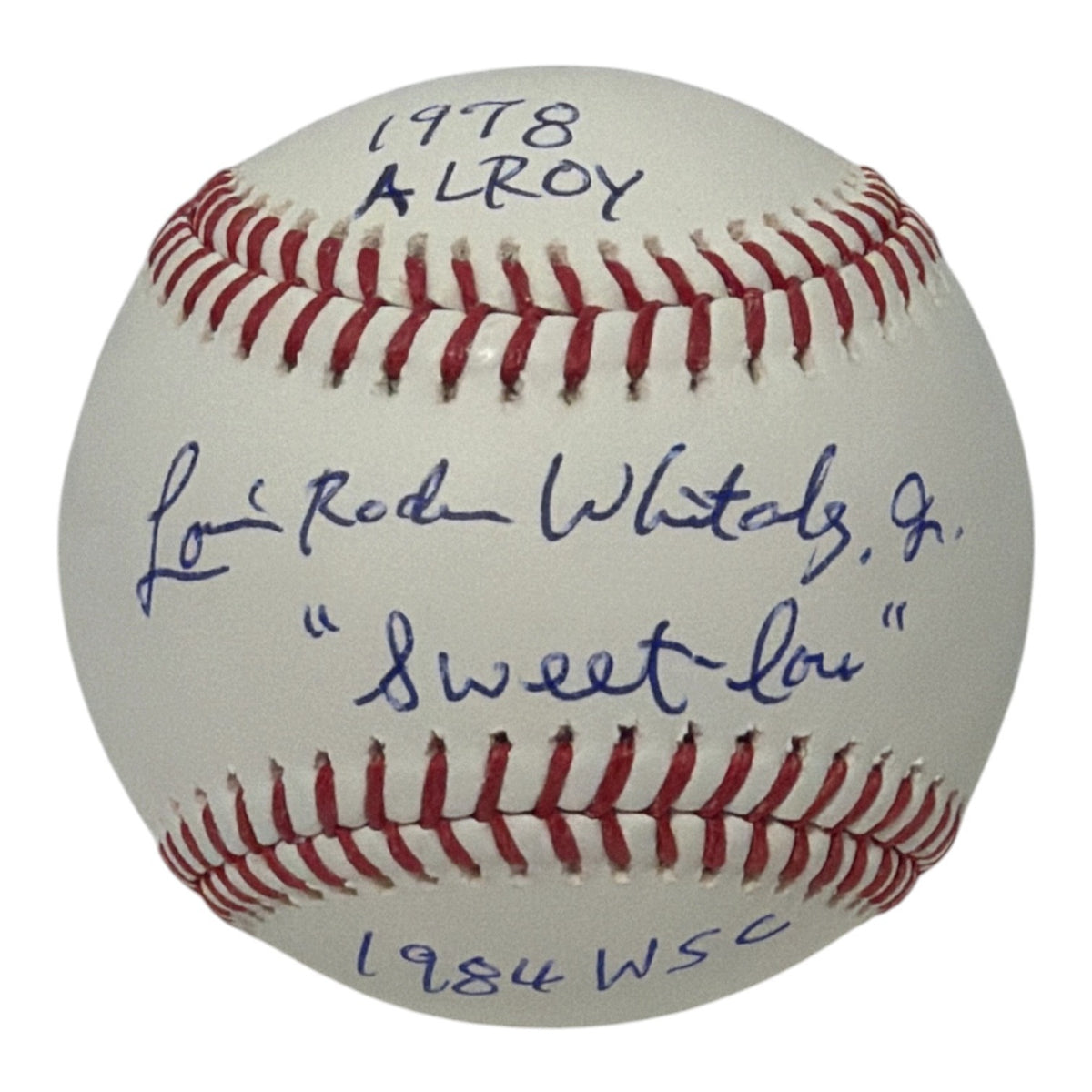 Lou Whitaker Signed Autographed ROMLB Baseball w/ Full Name + 3x Insc JSA COA0