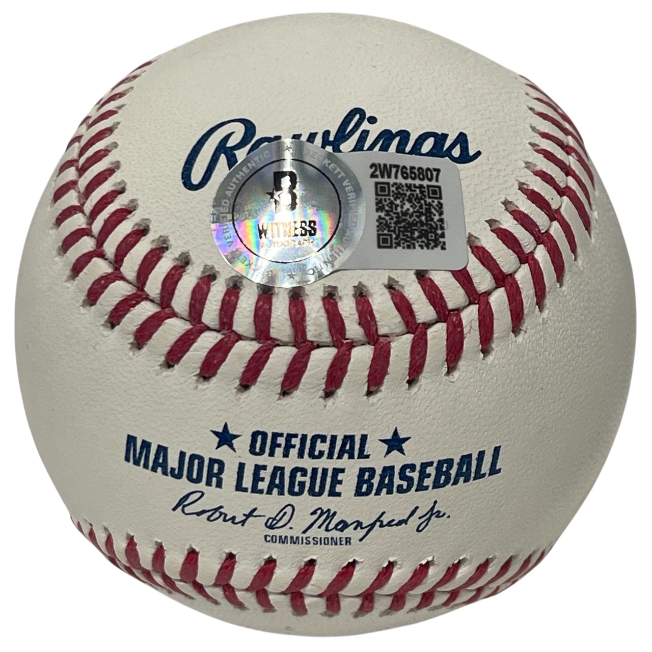 Steve Sax Signed ROMLB Baseball w/ 82 NL ROY Beckett Witness BAS COA1