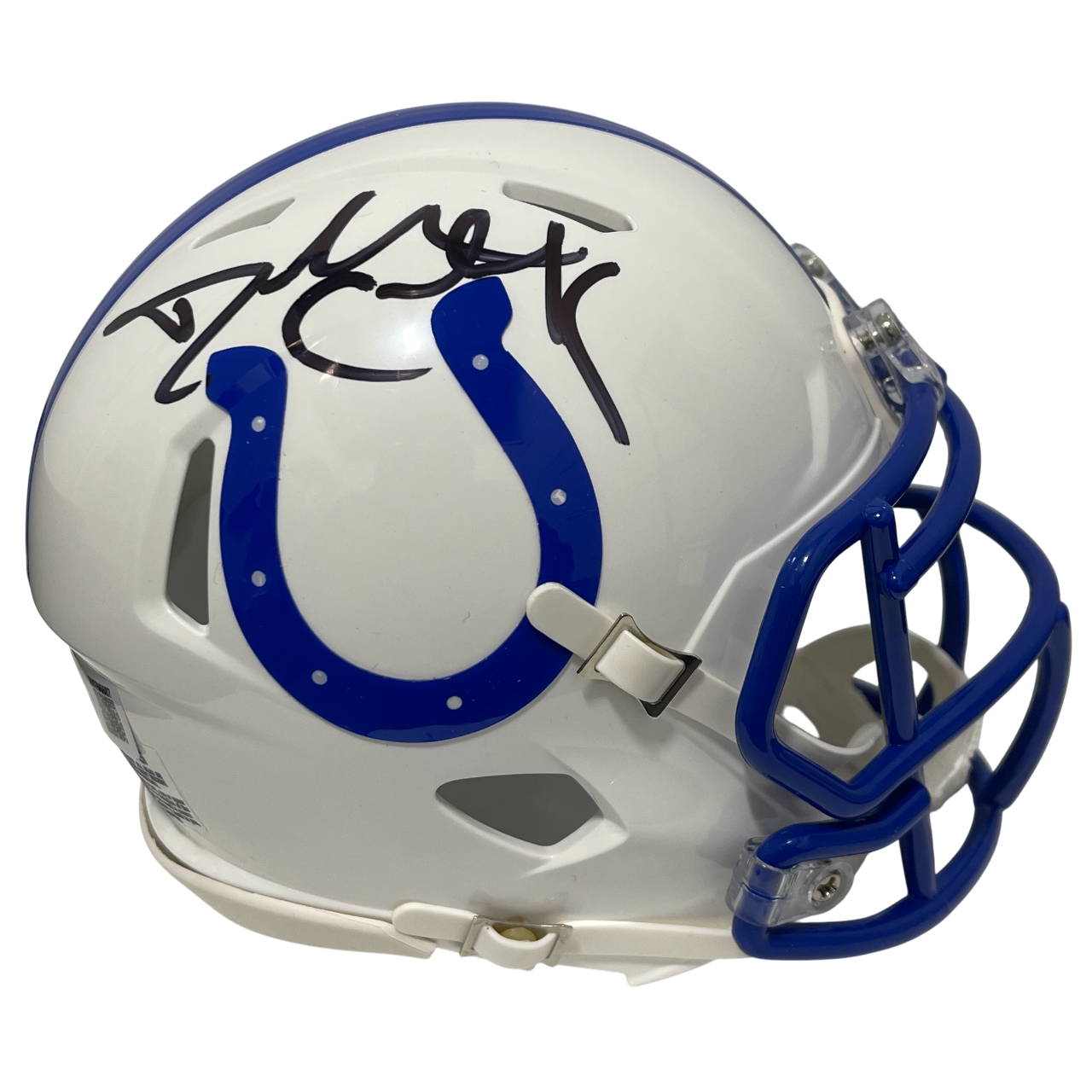 Dallas Clark Signed Indianapolis Colts TB Mini Helmet Beckett Witness BAS COA0