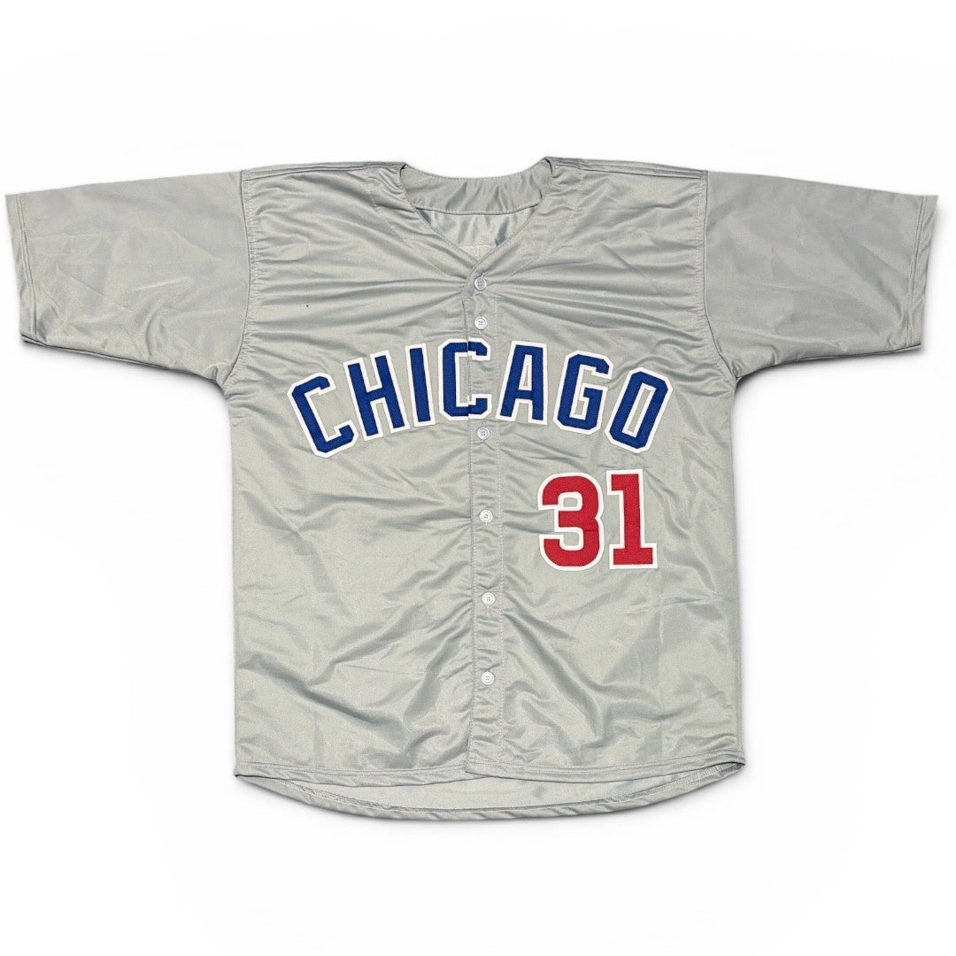 Fergie Jenkins Signed Autographed Chicago Cubs Custom Jersey JSA Witness COA2