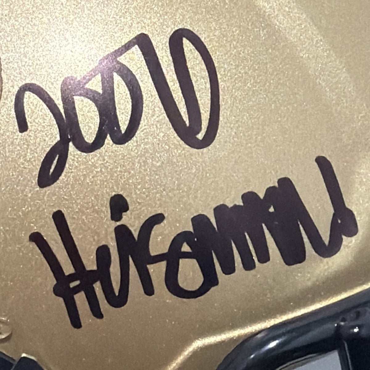 Troy Smith Signed Heisman Speed Mini Helmet w/ 2006 Heisman JSA Witness COA2