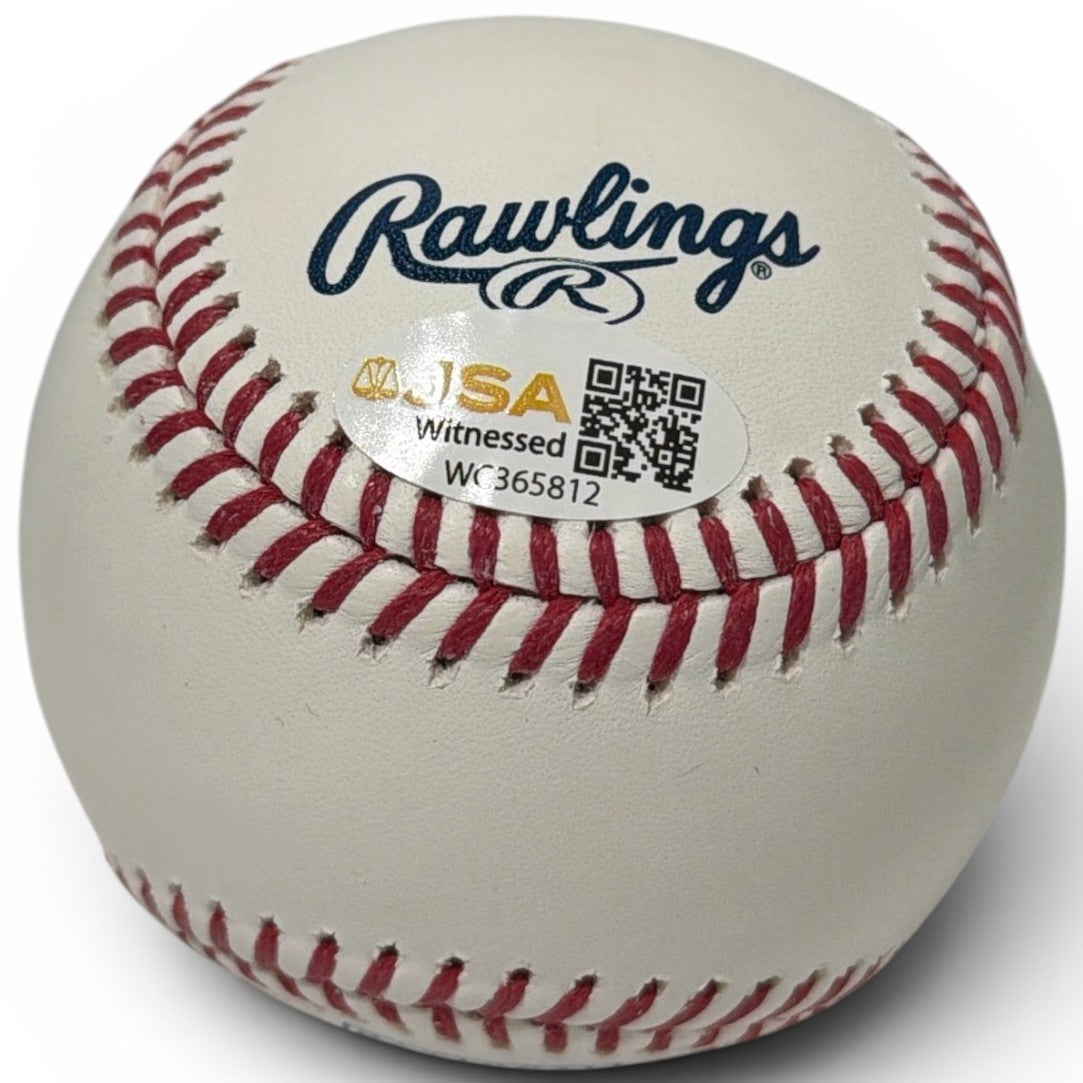 Fergie Jenkins Signed Autographed HOF Logo Baseball JSA Witness COA Chicago Cubs1