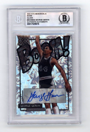 George Gervin 2024 Hits Memorabilia BOOM Silver Signed BGS BAS Auto Spurs0