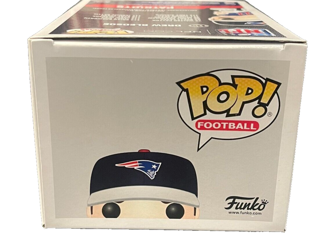 Drew Bledsoe Signed Auto Autographed Funko Pop #115 Beckett Witness BAS COA4