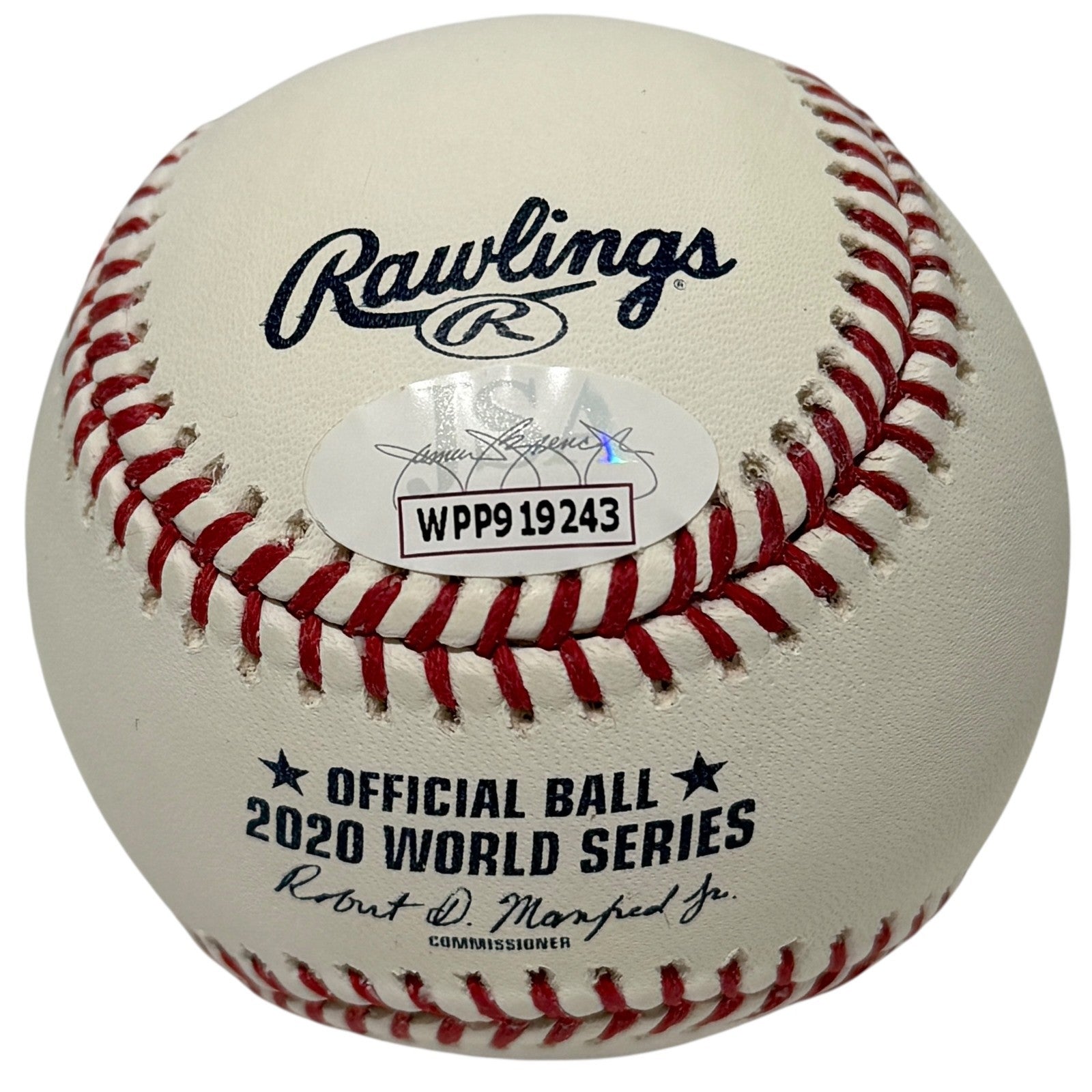 Randy Arozarena Signed 2020 World Series Baseball w/ 10 HR 29 Hits Insc. JSA COA1