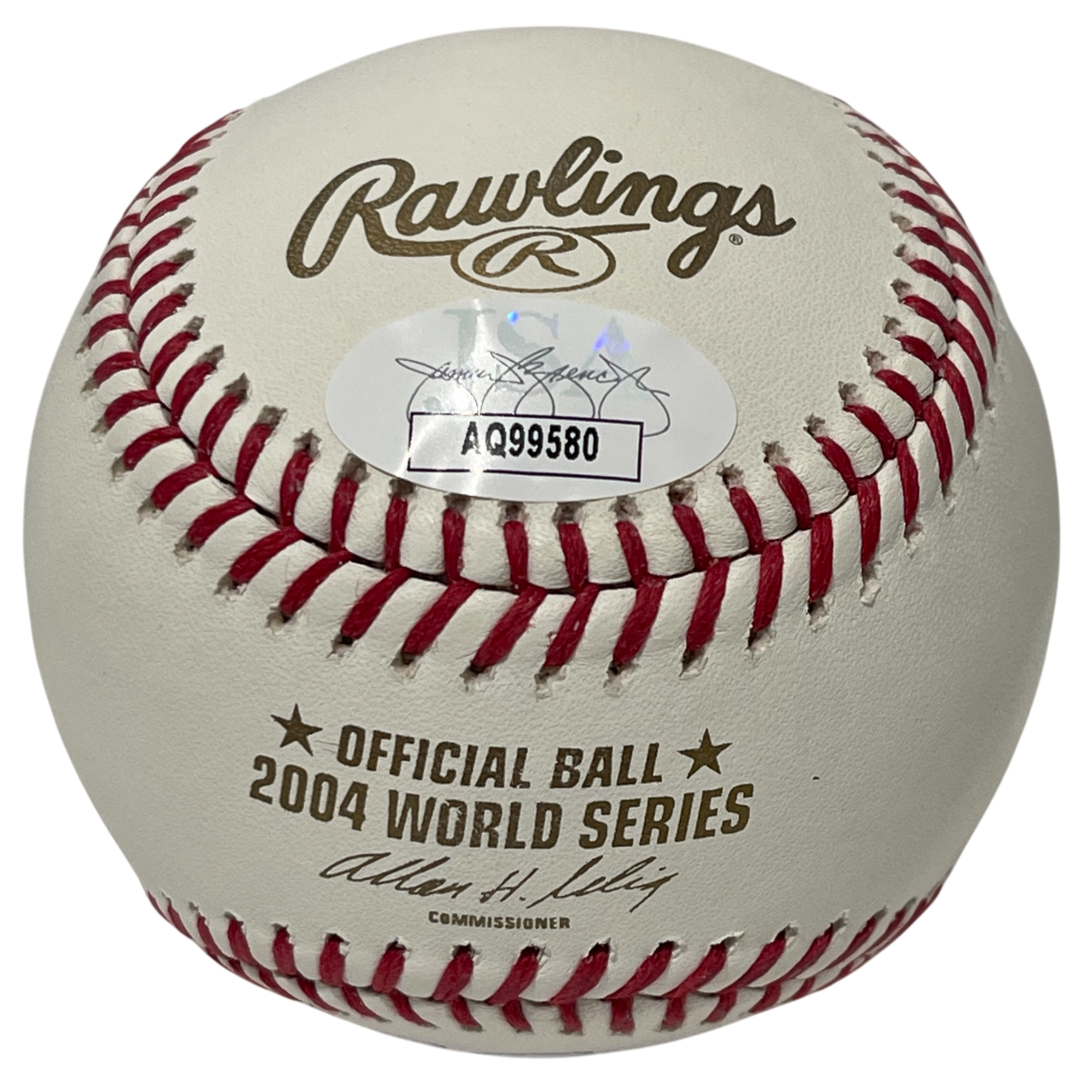 Terry Francona Signed Auto 2004 WS ROMLB Baseball w/ 2 Ins JSA COA Red Sox1