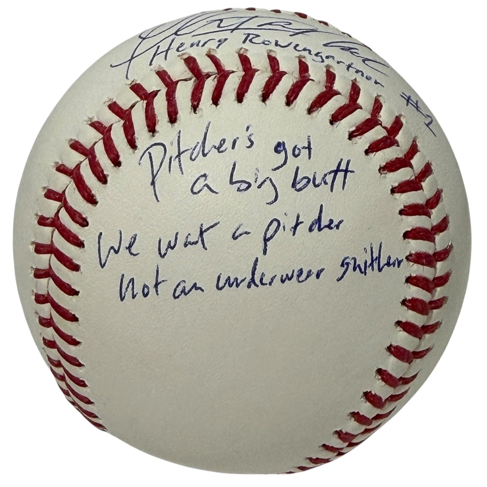 Thomas Ian Nicholas Signed ROMLB Baseball w/ Insc. + Quote Beckett BAS COA ROY2