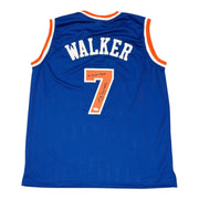 Kenny Sky Walker Signed New York Knicks Custom Jersey w/ 89 Dunk Champ JSA W COA0