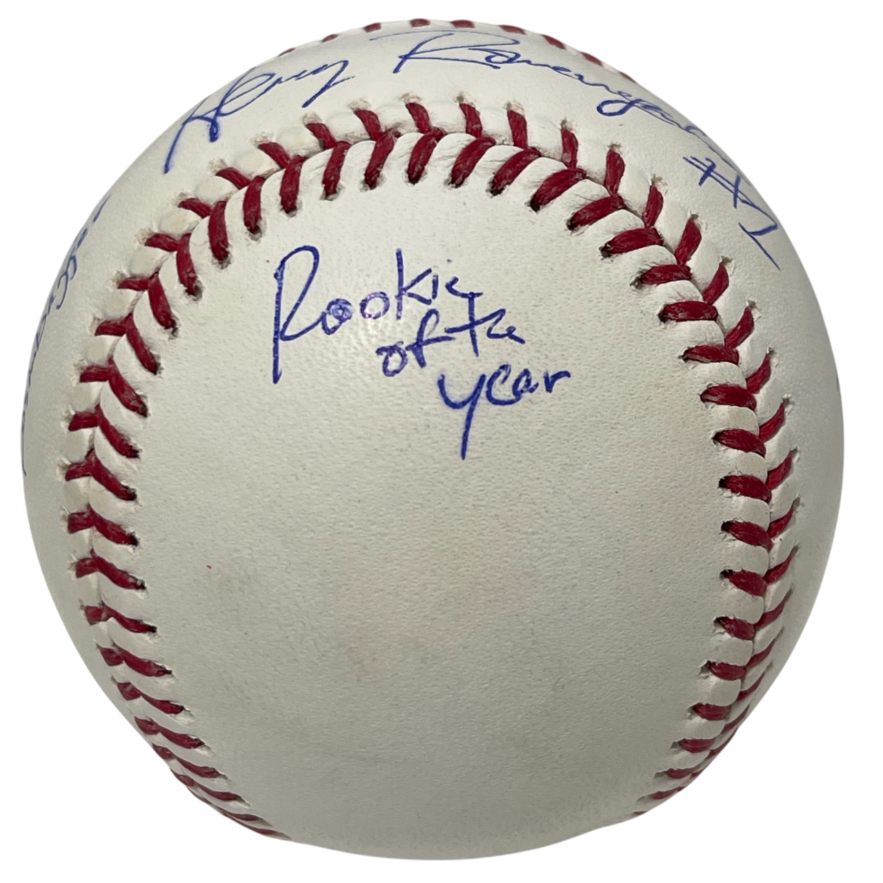 Thomas Ian Nicholas Signed ROMLB Baseball w 7 Names Ins Beckett Witness BAS COA2