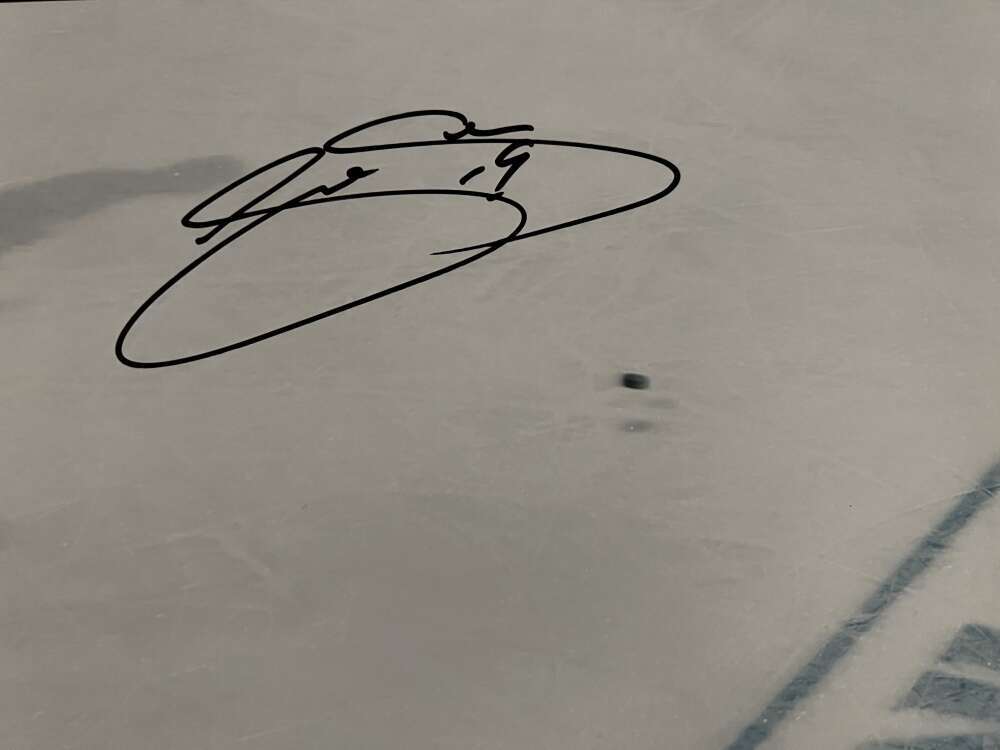 Joe Sakic Signed Auto 16x24 Photo "Playoff Hockey" 22/50 Upper Deck UDA COA1