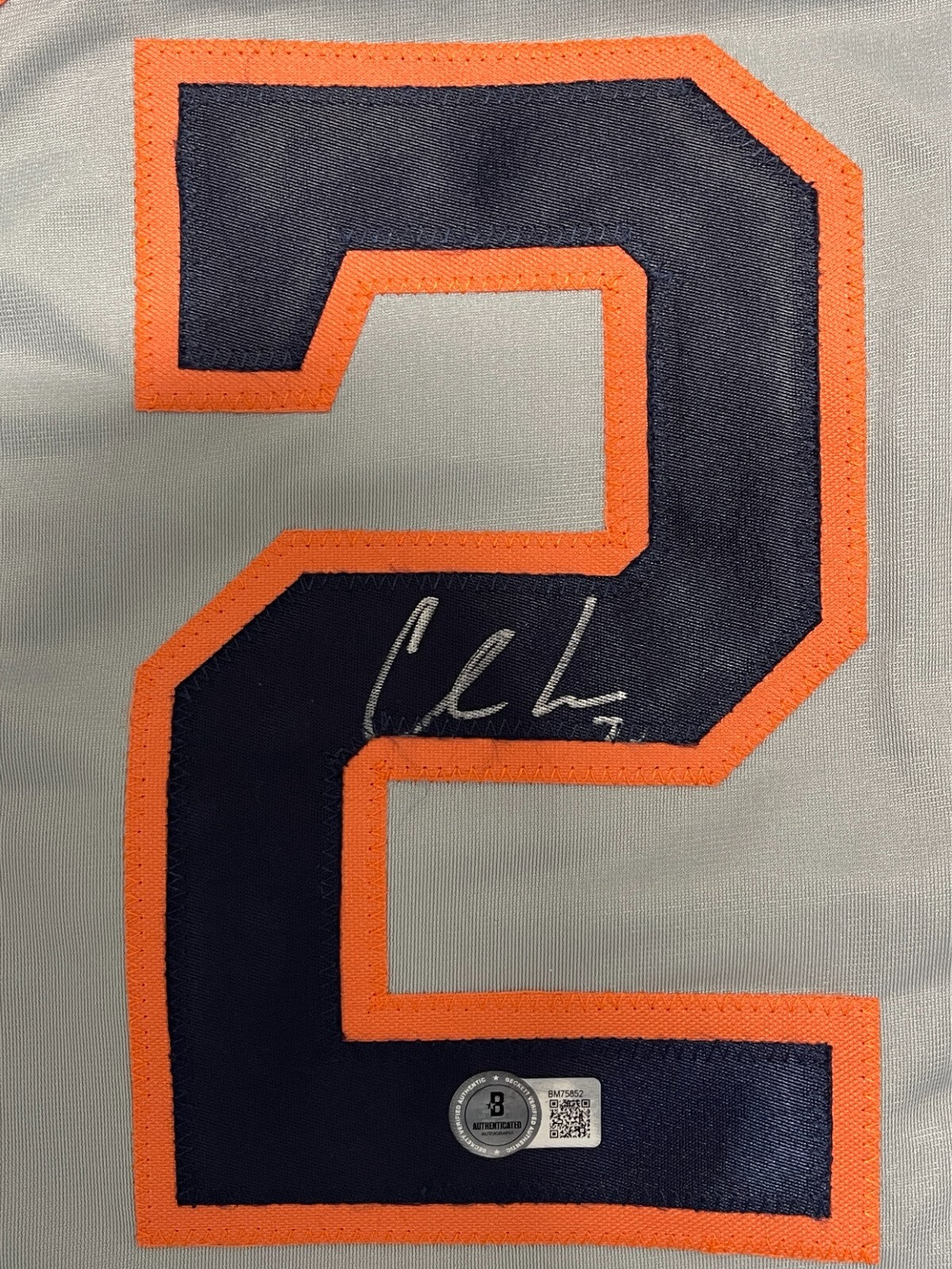 Chas McCormick Signed Houston Astros Custom Jersey Beckett Witness BAS COA1
