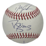 Doc Gooden Darryl Strawberry Dual Signed ROMLB Baseball w/ 86 WS Champs JSA COA0