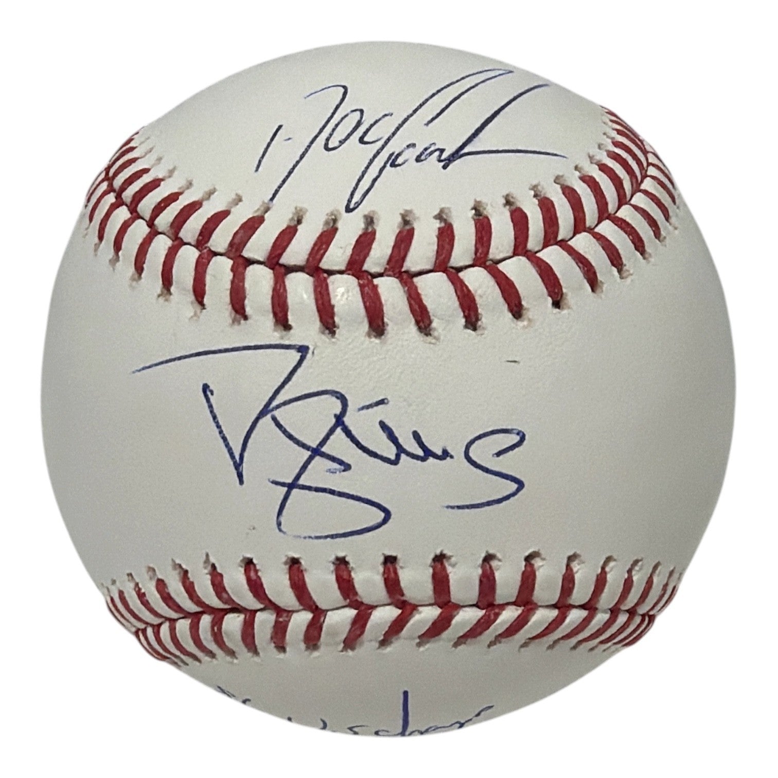 Doc Gooden Darryl Strawberry Dual Signed ROMLB Baseball w/ 86 WS Champs JSA COA0