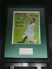 Bill Talbert Signed Autographed 12x16 Framed Photo & Cut JSA COA 0