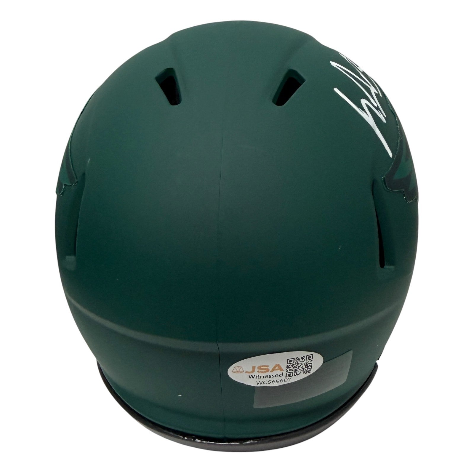 LeGarrette Blount Signed Philadelphia Eagles Rave Mini Helmet JSA Witness COA2