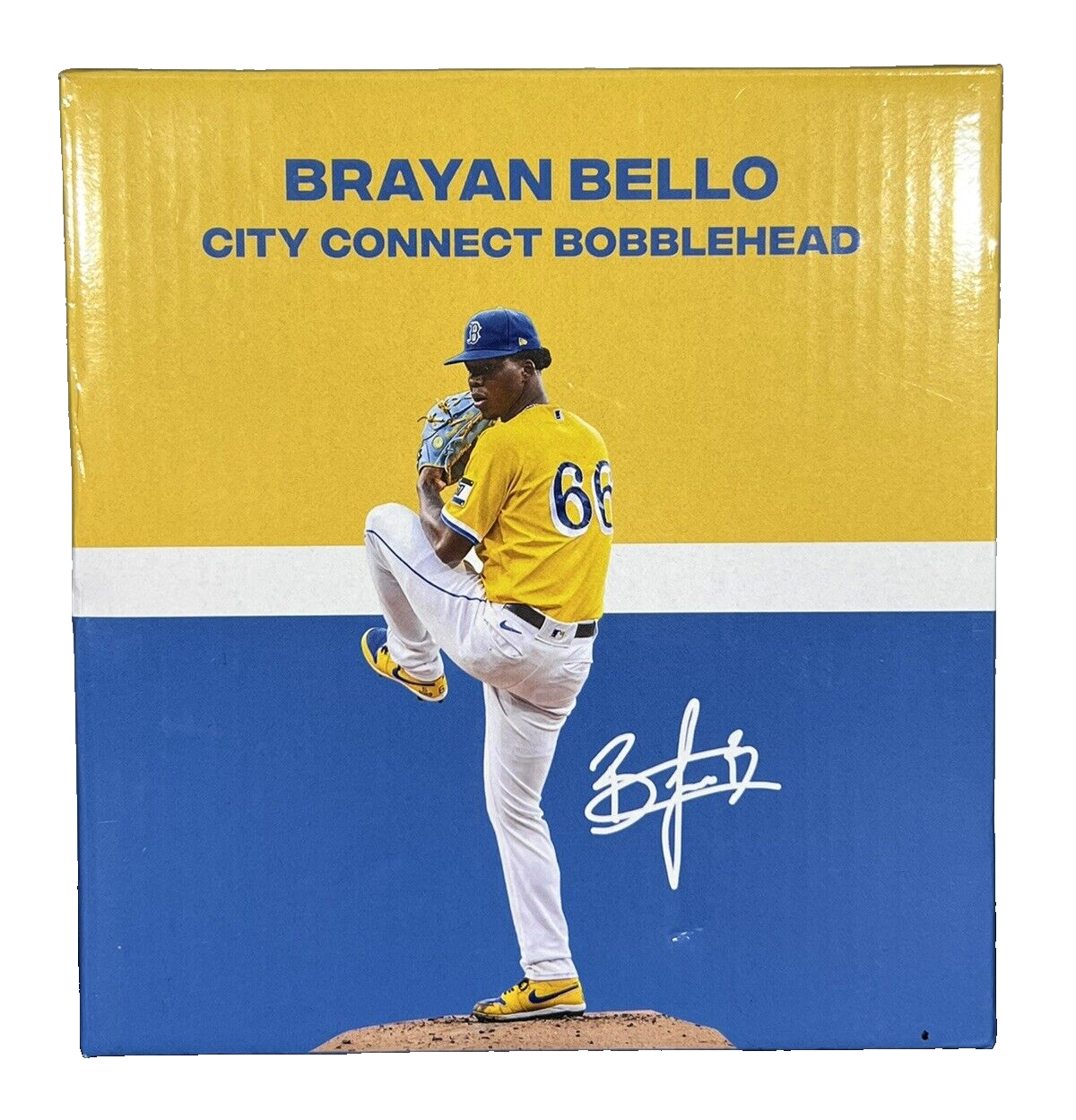 Brayan Bello Signed Auto Red Sox City Connect SGA Bobblehead 4/13/2024 BAS COA4