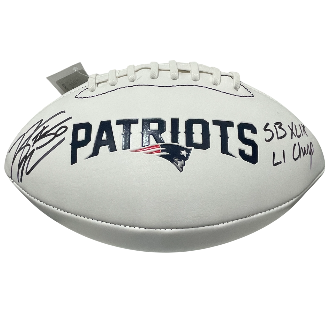 Rob Ninkovich Signed Patriots White Football SB XLIX LI Champ Beckett W BAS COA0