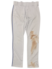 Wilmer Flores UNSIGNED 2014 New York Mets Game Used Issued Pants MLB COA HOLO0