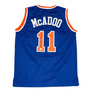 Bob McAdoo Signed New York Knicks Custom Jersey w/ HOF 2000 JSA Witness COA0