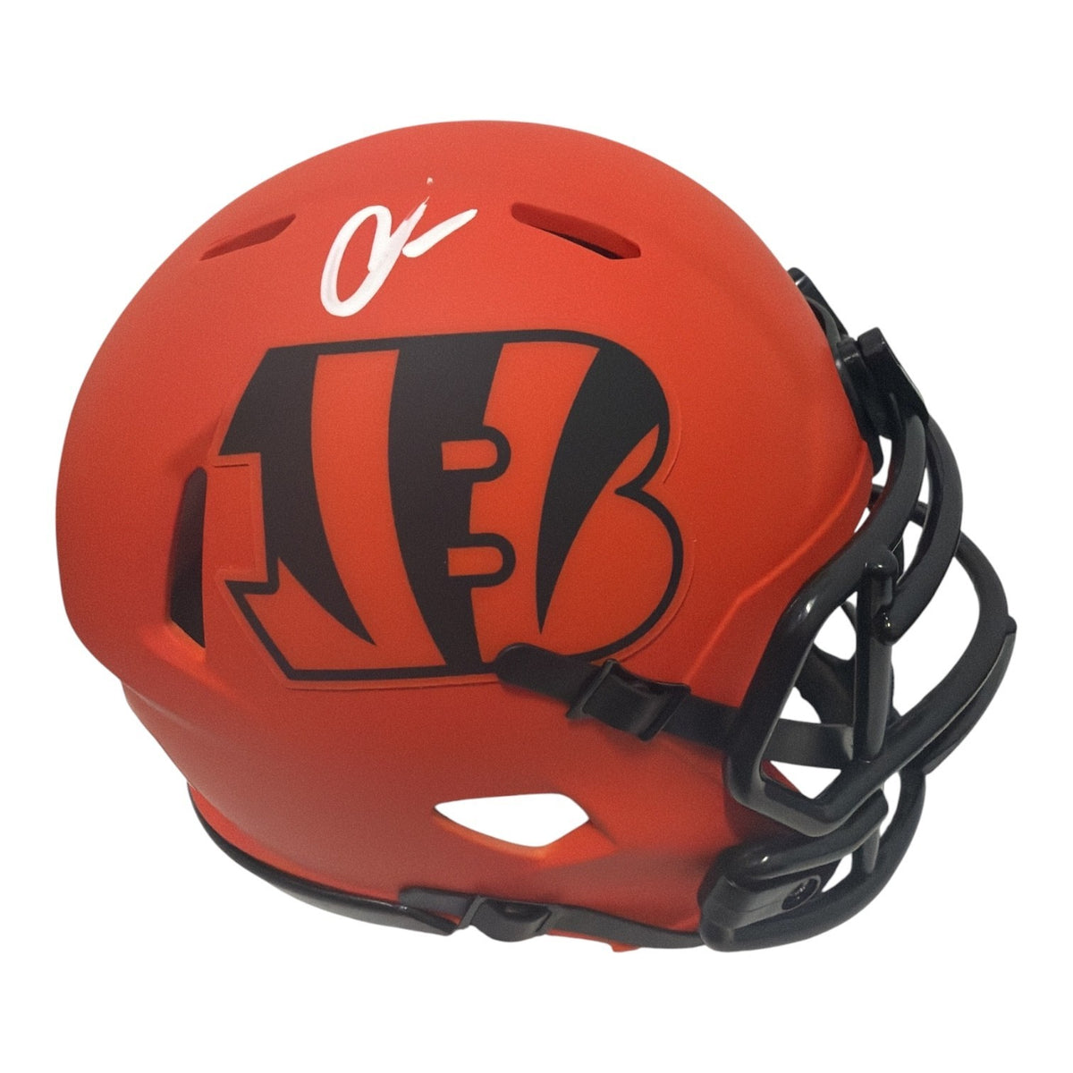 Chad Johnson Signed Cincinnati Bengals Rave Mini Helmet JSA Witness COA0