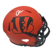 Chad Johnson Signed Cincinnati Bengals Rave Mini Helmet JSA Witness COA0